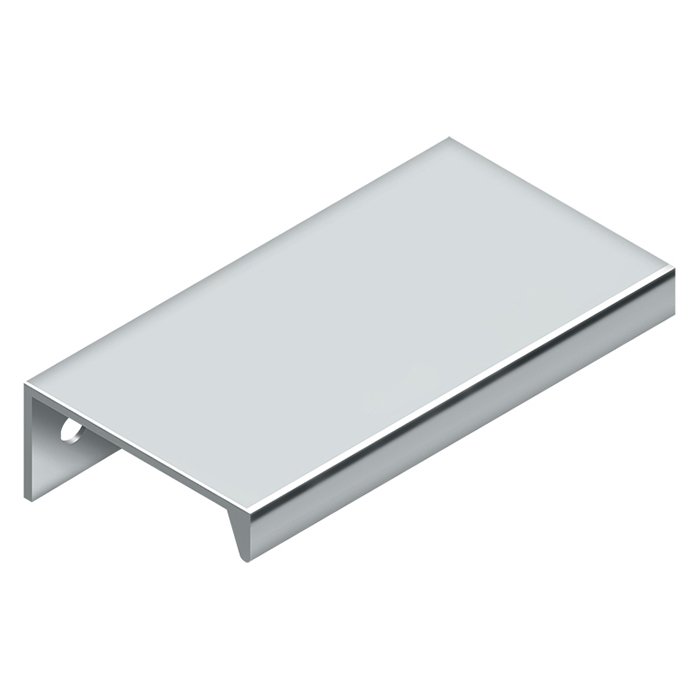 Deltana 2 15/16" Modern Angle Aluminum Edge Pull in Polished Chrome