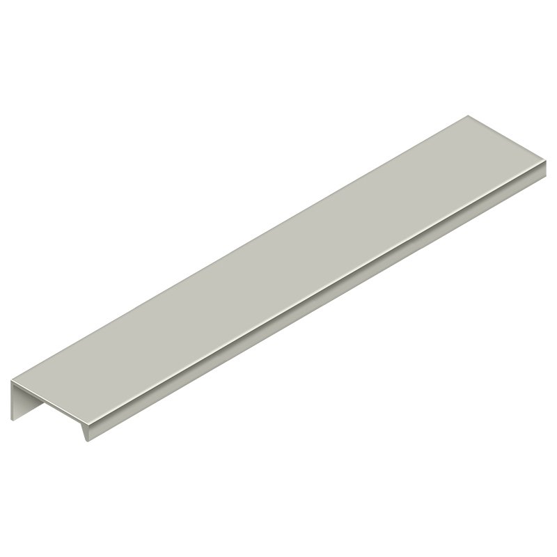 Deltana 9 1/16" Modern Angle Aluminum Edge Pull in Brushed Nickel