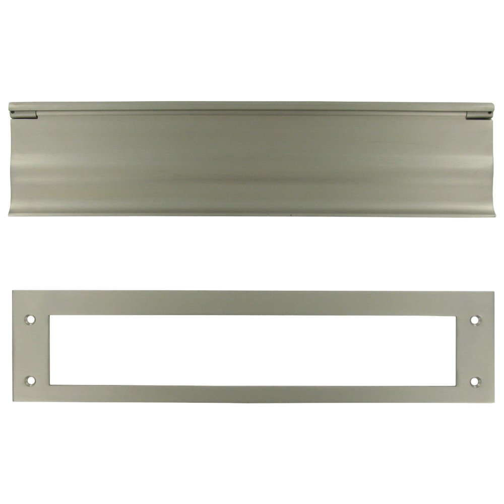 Deltana Solid Brass Heavy Duty Mail Slot in Brushed Nickel
