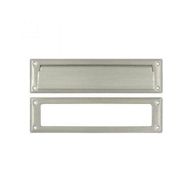 Deltana Solid Brass Mail Slot in Brushed Nickel
