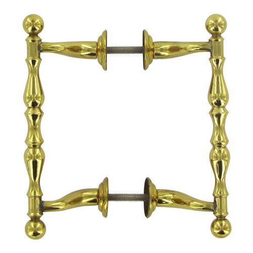 Deltana Solid Brass 4 3/16" Centers Off Set Back to Back in Polished Brass