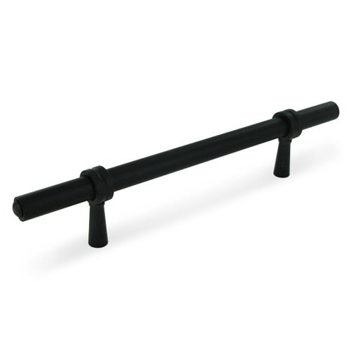 Deltana Solid Brass 6 1/2" Long Adjustable Handle in Paint Black