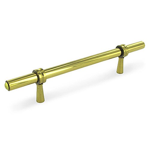 Deltana Solid Brass 6 1/2" Long Adjustable Handle in Polished Brass