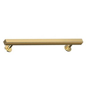 Deltana 7" Centers Pommel Bar Pull in PVD Polished Brass