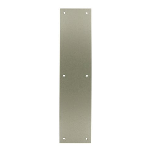 Deltana Solid Brass 15" x 3 1/2" Push Plate in Brushed Nickel