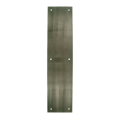 Deltana Solid Brass 15" x 3 1/2" Push Plate in Antique Nickel