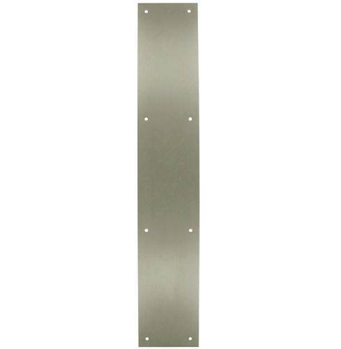 Deltana Solid Brass 20" x 3 1/2" Push Plate in Brushed Nickel