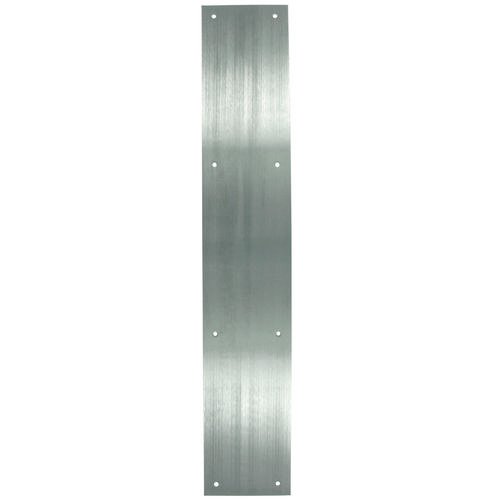 Deltana Solid Brass 20" x 3 1/2" Push Plate in Brushed Chrome