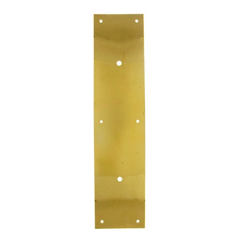 Deltana Solid Brass 15" Long Backplate for 8" Centers Door Pull in PVD Brass