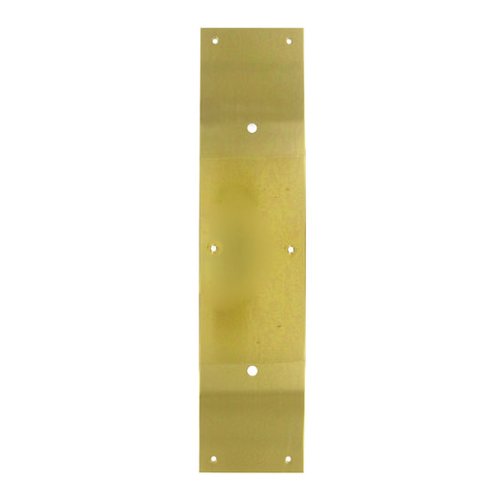 Deltana Solid Brass 15" Long Backplate for 8" Centers Door Pull in Polished Brass