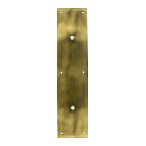 Deltana Solid Brass 15" Long Backplate for 8" Centers Door Pull in Antique Brass