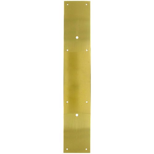 Deltana Solid Brass 20" Long Backplate for 10" Centers Door Pull in Polished Brass
