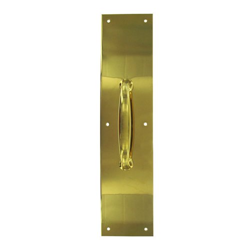 Deltana Solid Brass 15" x 3 1/2" Push/Pull Plate with 5 1/2" Handle in PVD Brass