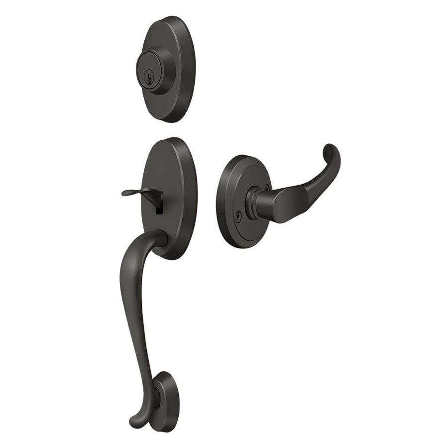 Deltana Riversdale Handleset with Chapelton Lever Entry in Oil Rubbed Bronze