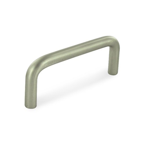 Deltana Solid Brass 3" Centers Wire Pull in Brushed Nickel