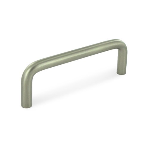 Deltana Solid Brass 3 1/2" Centers Wire Pull in Brushed Nickel