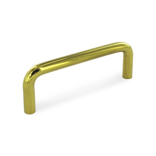 Deltana Solid Brass 3 1/2" Centers Wire Pull in Polished Brass