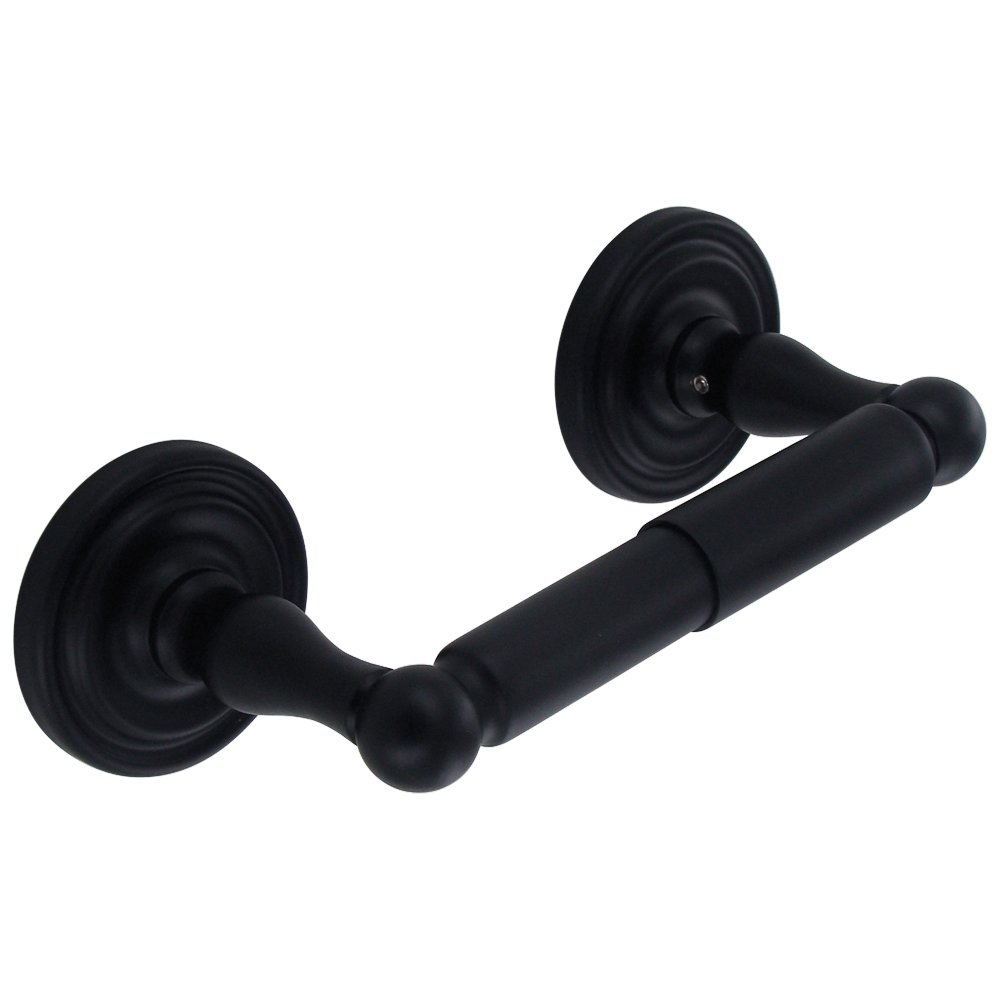 Deltana Double Post Toilet Paper Holder in Paint Black