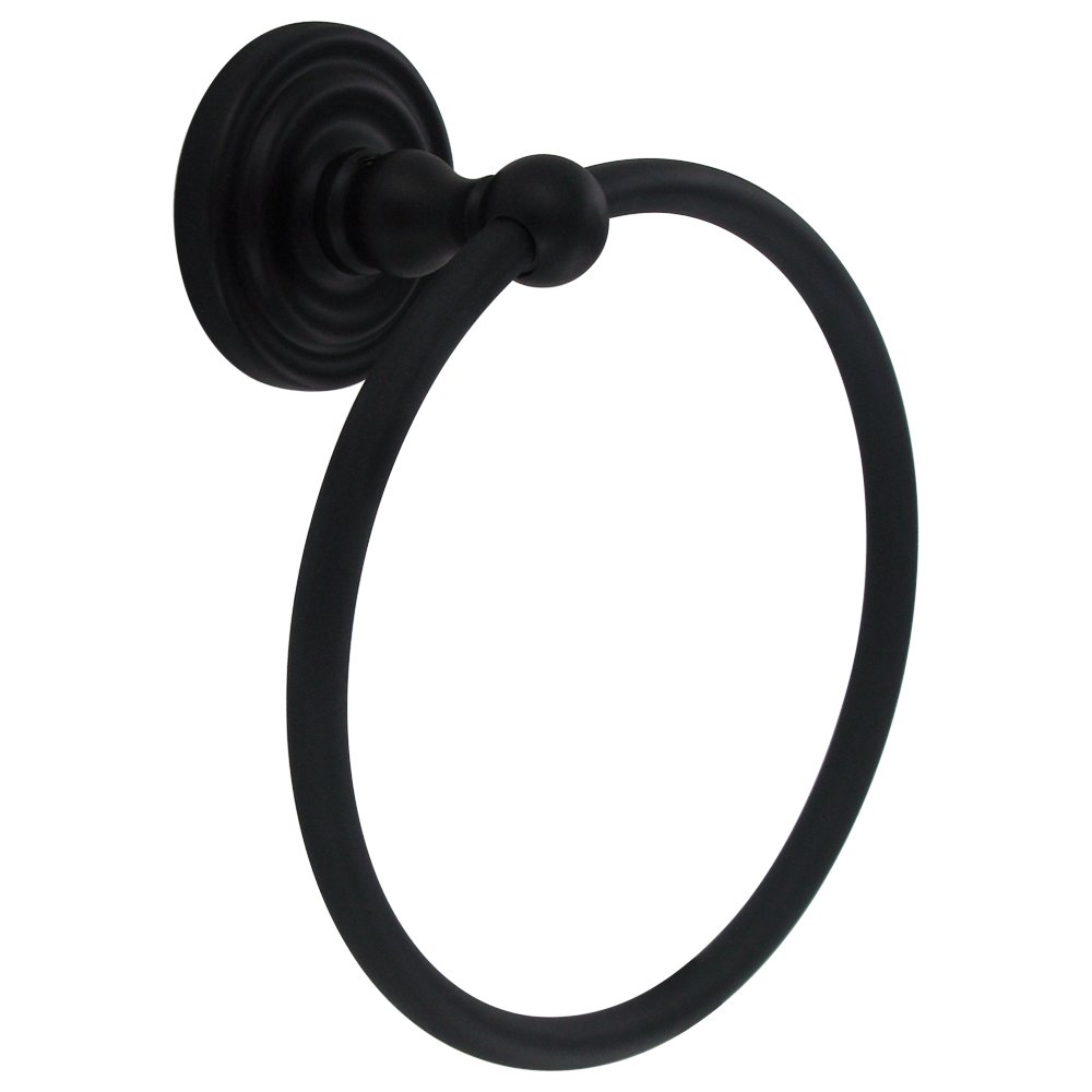 Deltana Towel Ring in Paint Black