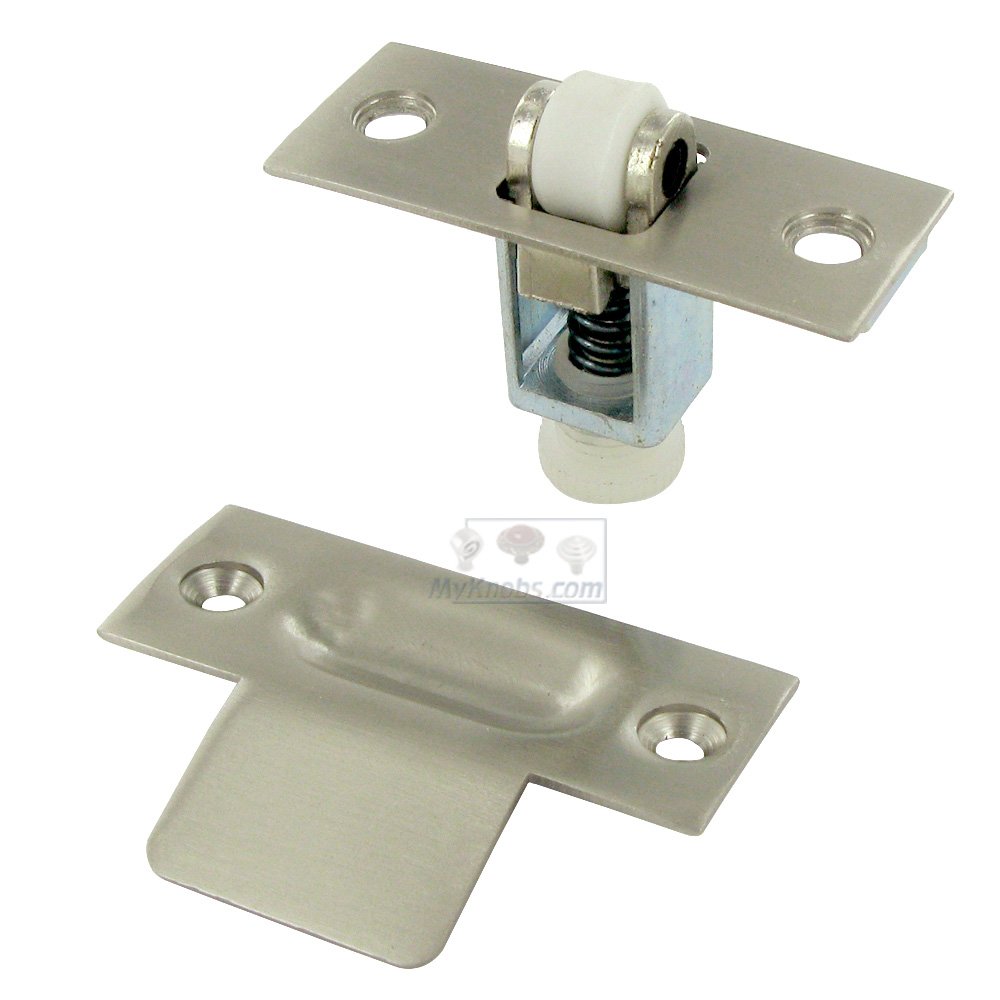Deltana Solid Brass Roller Catch in Brushed Nickel