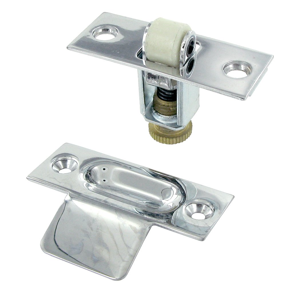 Deltana Solid Brass Roller Catch in Polished Chrome
