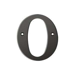 Deltana Solid Brass 4" Residential House Letter O in Oil Rubbed Bronze
