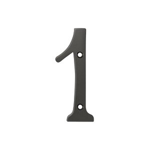 Deltana Solid Brass 4" Residential House Number 1 in Oil Rubbed Bronze