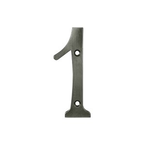 Deltana Solid Brass 4" Residential House Number 1 in Antique Nickel