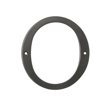 Deltana Solid Brass 6" Residential House Number 0 in Oil Rubbed Bronze