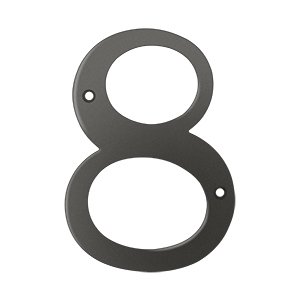 Deltana Solid Brass 6" Residential House Number 8 in Oil Rubbed Bronze
