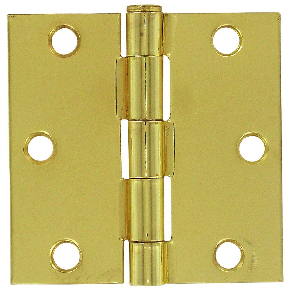 Deltana 3" x 3" Residential Square Door Hinge (Sold as a Pair) in Polished Brass
