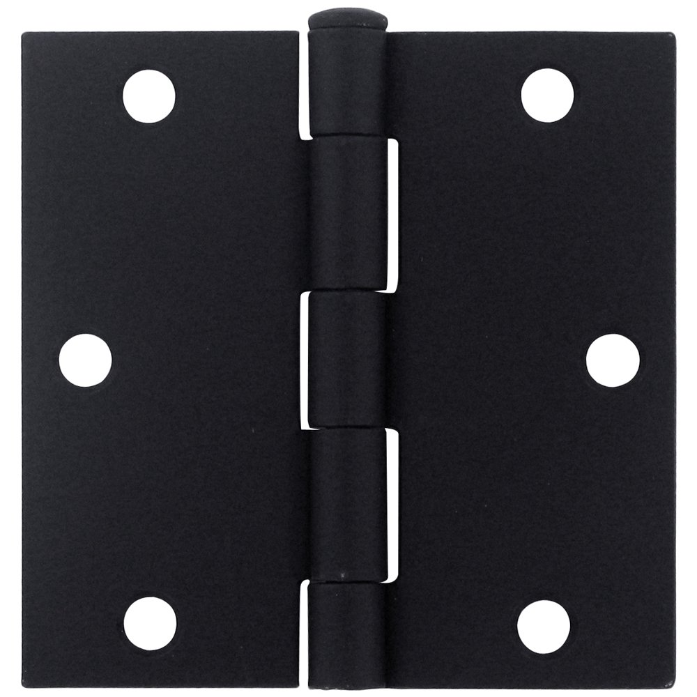 Deltana 3 1/2" x 3 1/2" Residential Square Door Hinge (Sold as a Pair) in Paint Black
