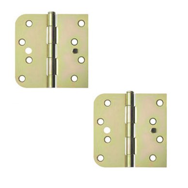 Deltana 4"x 4"x 5/8"x Left Handed Square Hinge (SOLD AS A PAIR) in Zinc Plated