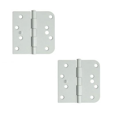 Deltana 4"x 4"x 5/8" Right Handed Square Hinge (SOLD AS A PAIR) in Paint White