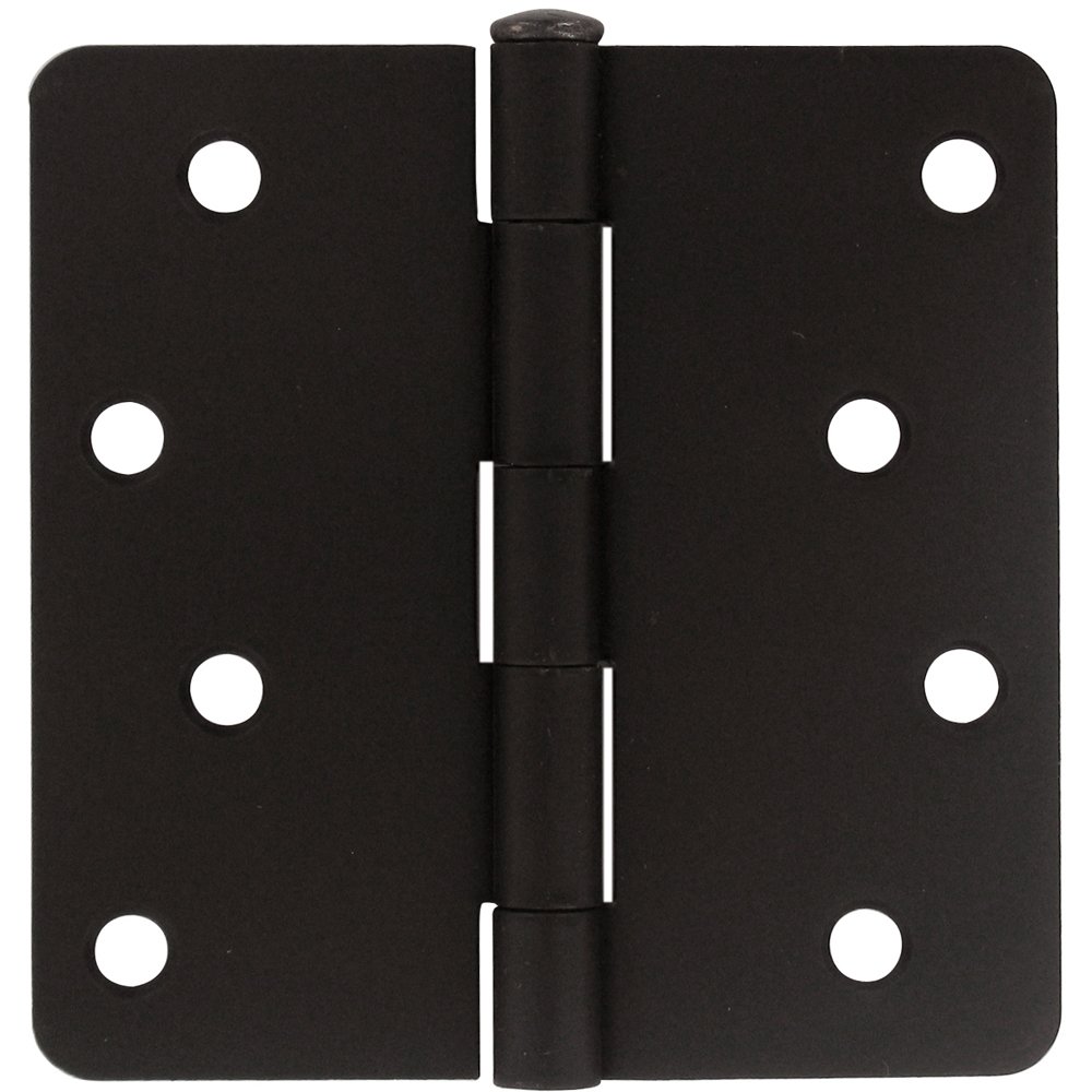 Deltana 4" x 4" 1/4" Radius/Residential Door Hinge (Sold as a Pair) in Oil Rubbed Bronze