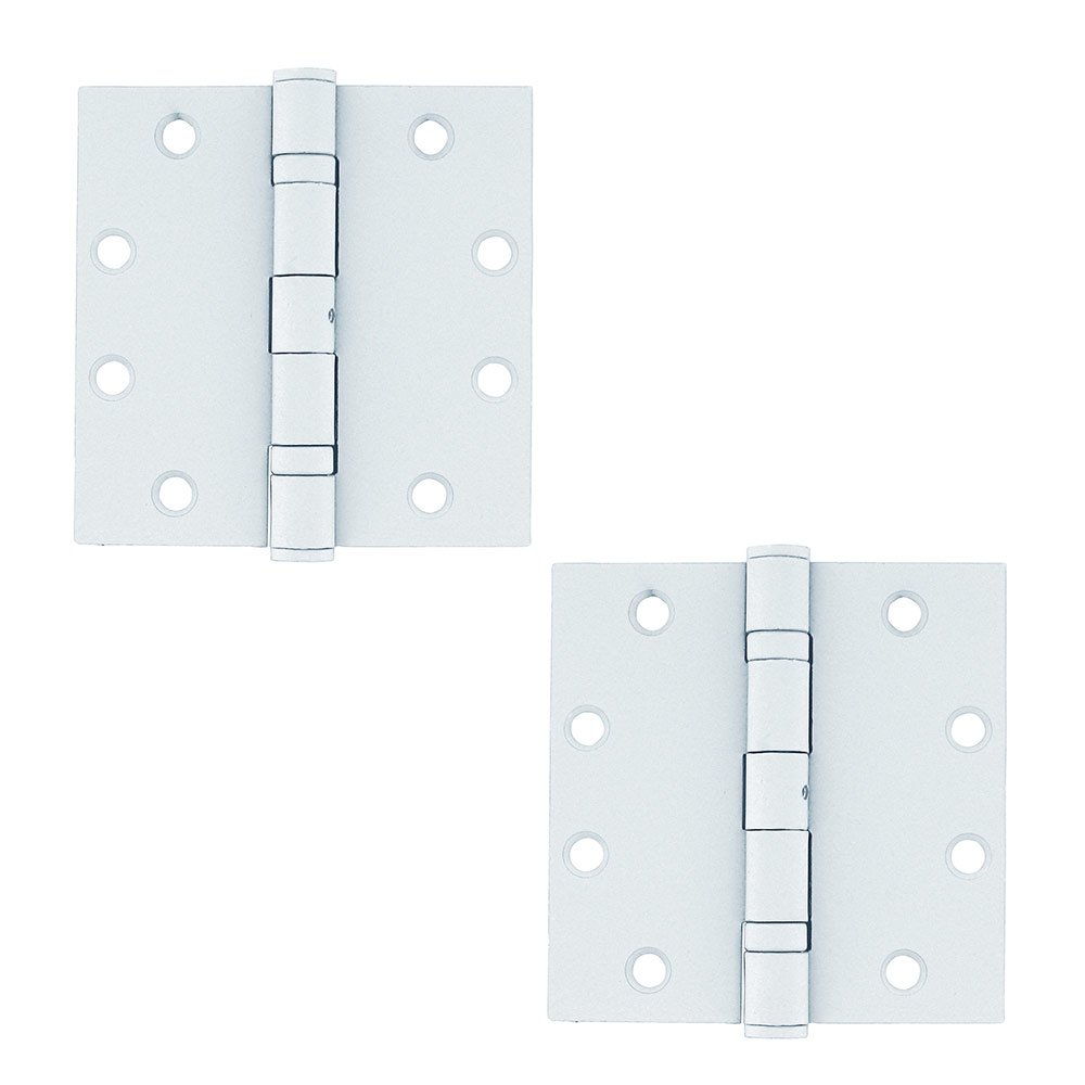 Deltana Removable Pin Square Door Hinge (Sold as a Pair) in Paint White