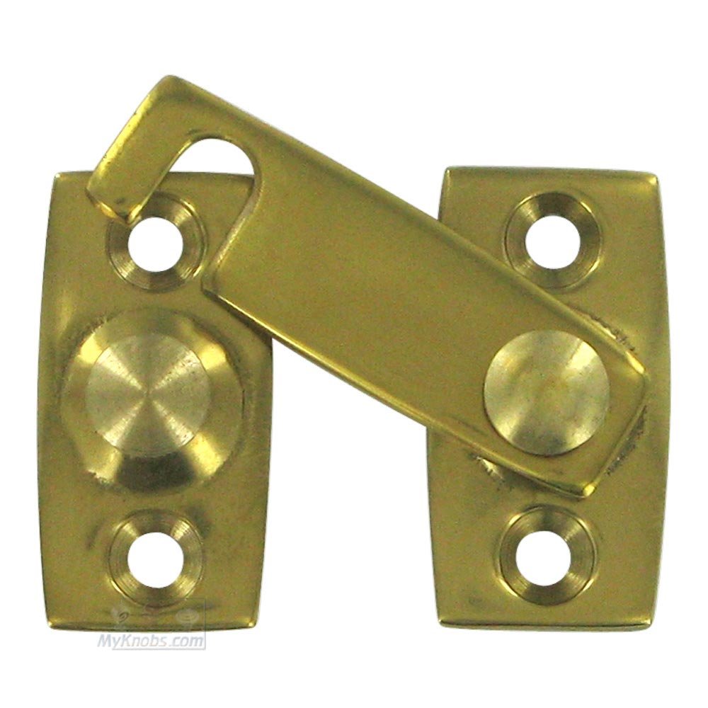 Deltana Solid Brass 5/8" Shutter Bar/Door Latch in Polished Brass