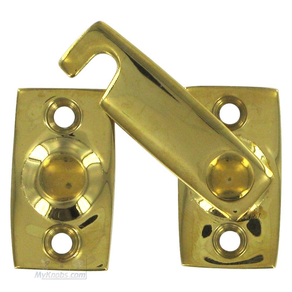 Deltana Solid Brass 7/8" Shutter Bar/Door Latch in Polished Brass