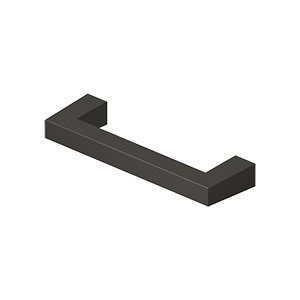 Deltana 3 1/2" Centers Modern Square Bar Pull in Oil Rubbed Bronze