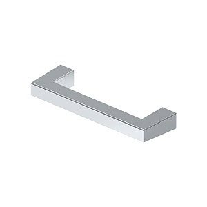 Deltana 3 1/2" Centers Modern Square Bar Pull in Polished Chrome