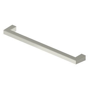 Deltana 8" Centers Modern Square Bar Pull in Polished Nickel