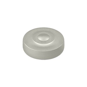 Deltana Solid Brass 1" Diameter Round Dimple Screw Cover in Brushed Nickel