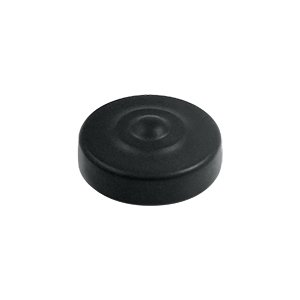 Deltana Solid Brass 1" Diameter Round Dimple Screw Cover in Paint Black