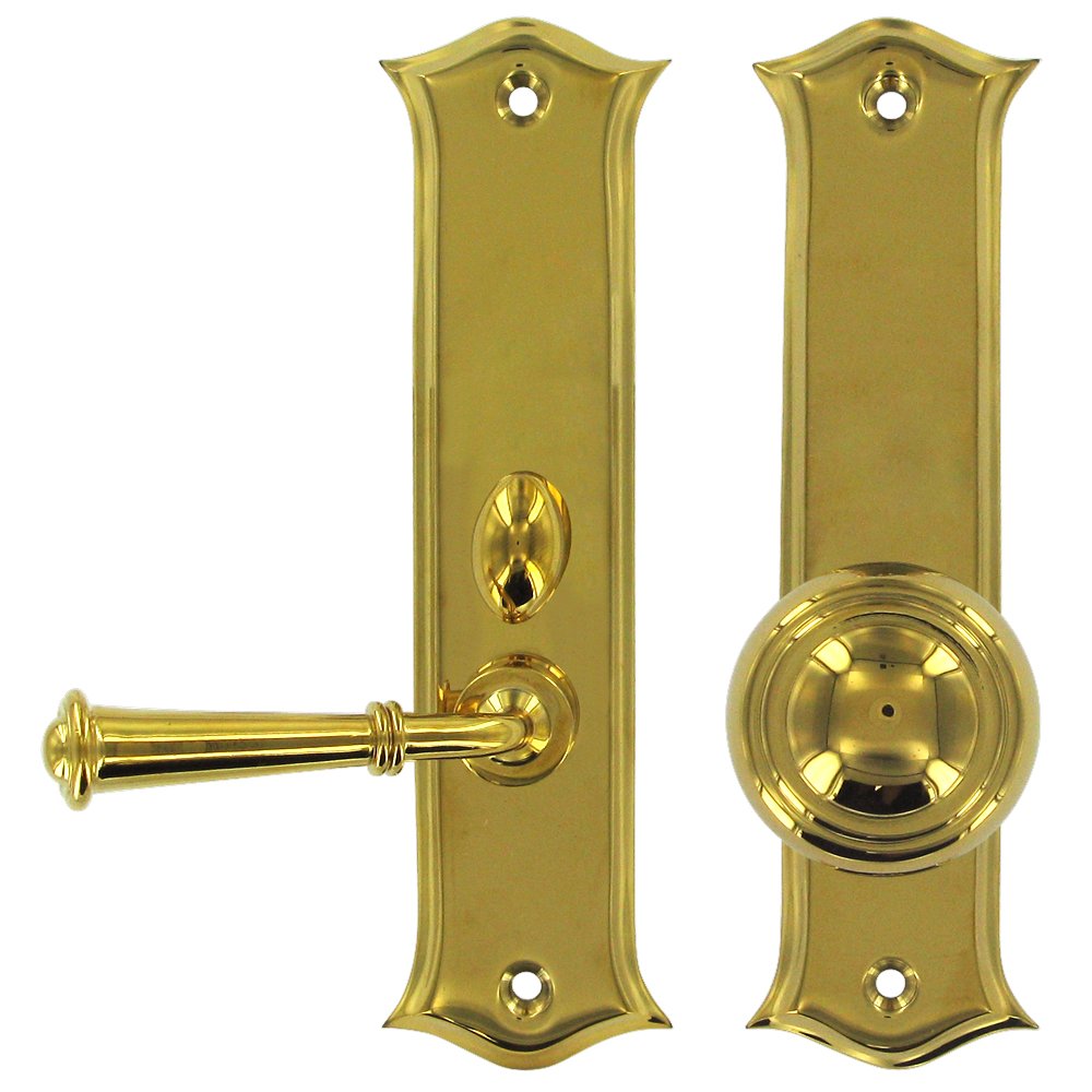 Deltana Solid Brass Mortise Lock Screen Door Latch in PVD Brass