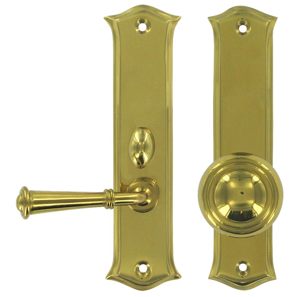 Deltana Solid Brass Mortise Lock Screen Door Latch in Polished Brass