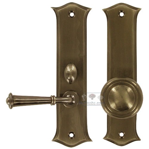 Deltana Solid Brass Mortise Lock Screen Door Latch in Antique Brass