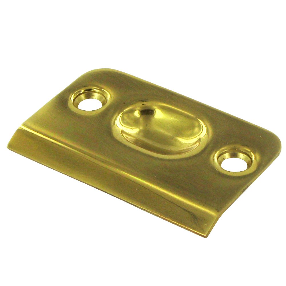 Deltana Strike Plate for Ball Catch and Roller Catch (DBC10 SOLD SEPARATELY) in Polished Brass