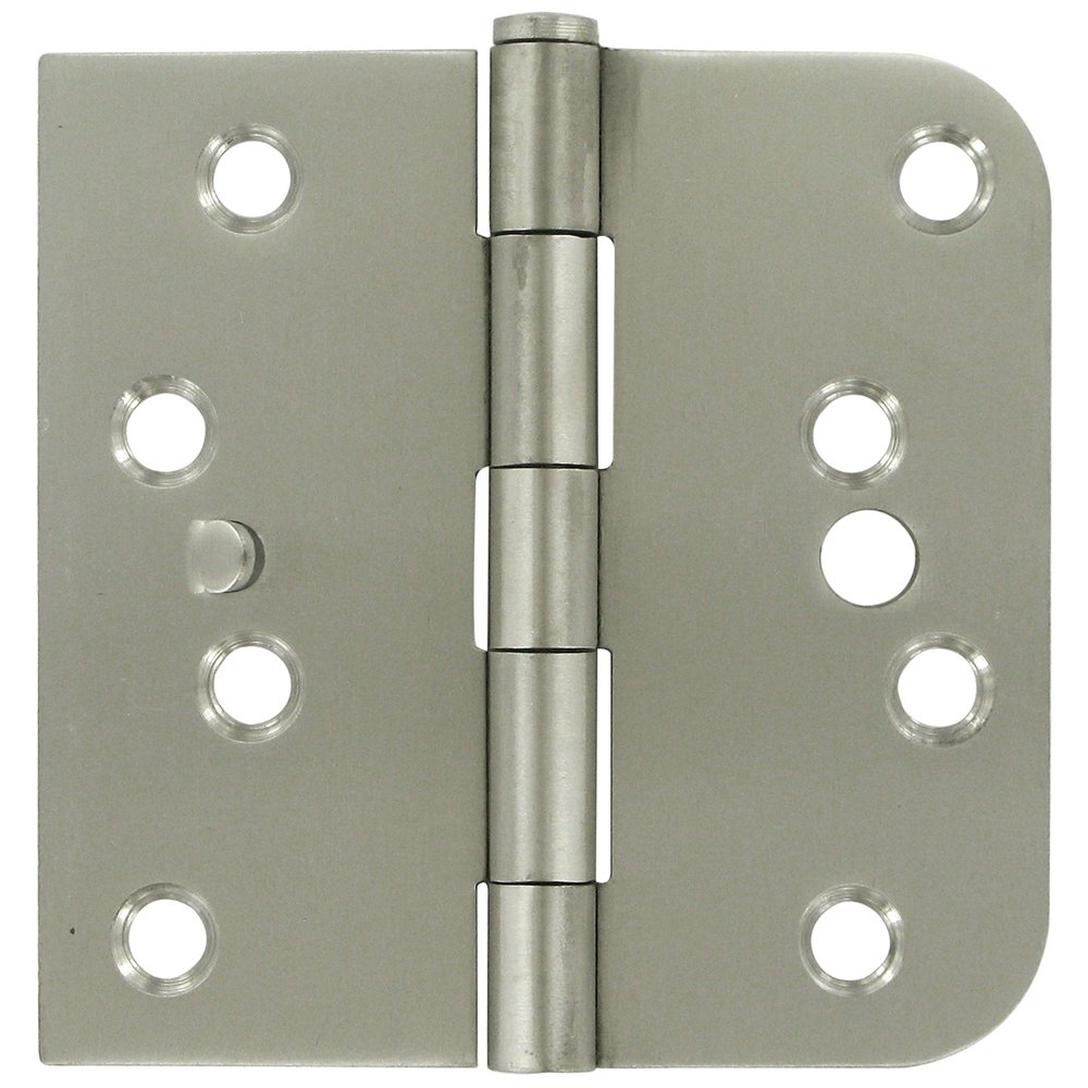 Deltana Stainless Steel 4" x 4" 5/8" Radius/Square/Section Lock Top Right Handed Door Hinge (Sold as a Pair) in Brushed Stainless Steel