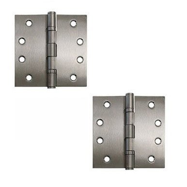 Deltana 4" x 4" Square Hinge (SOLD AS A PAIR) in Brushed Stainless Steel