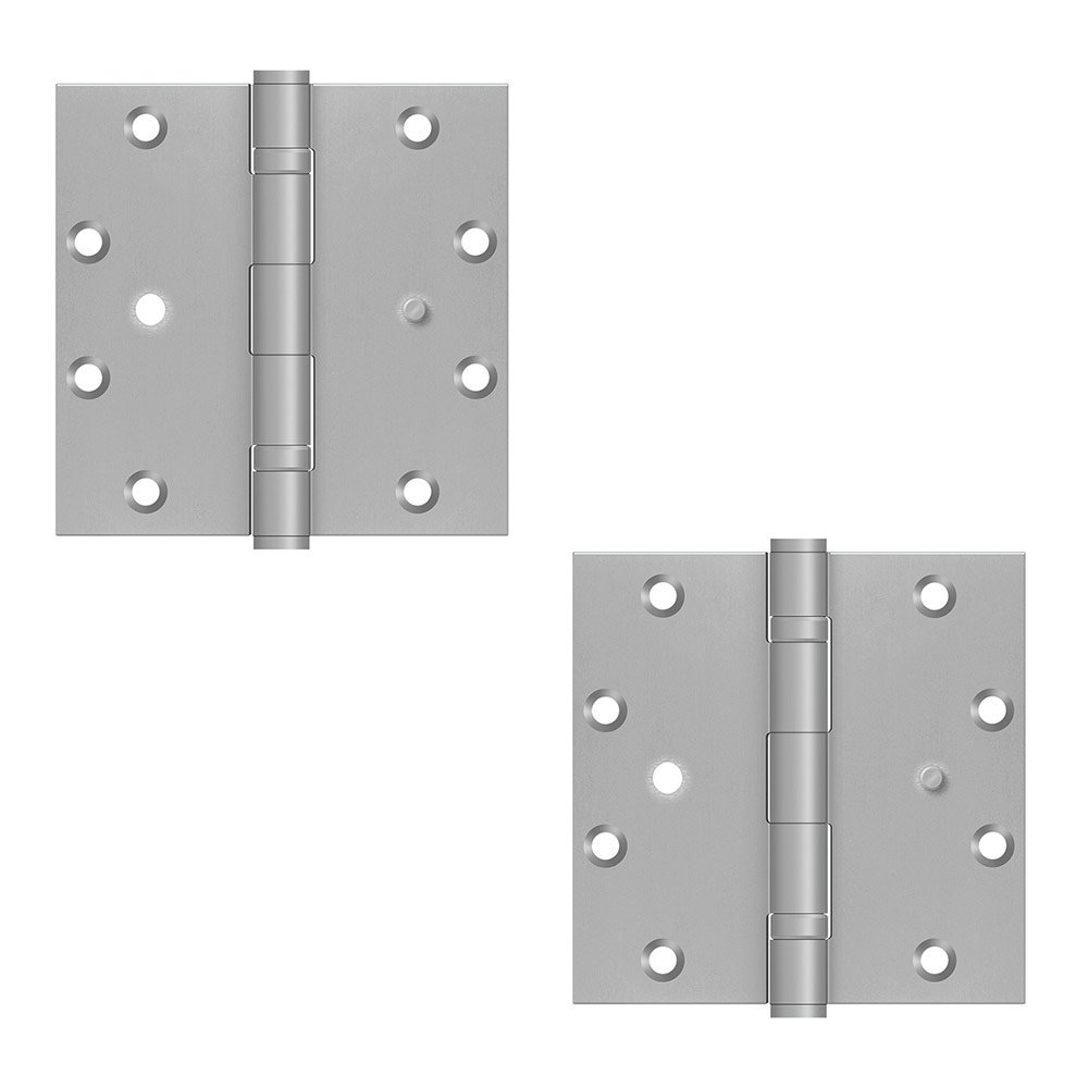 Deltana 5"x5" Square Hinge (Sold as Pair) in Brushed Satinless